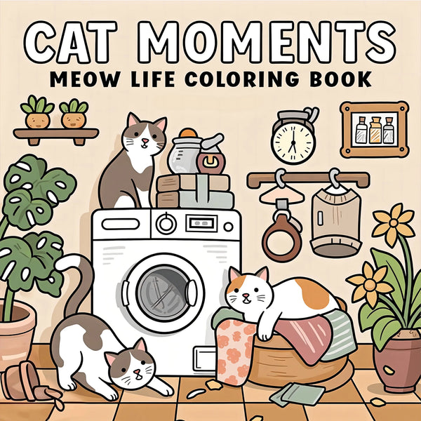 Kolorowanka Antystresowa Cat Moments | Atelier Querto