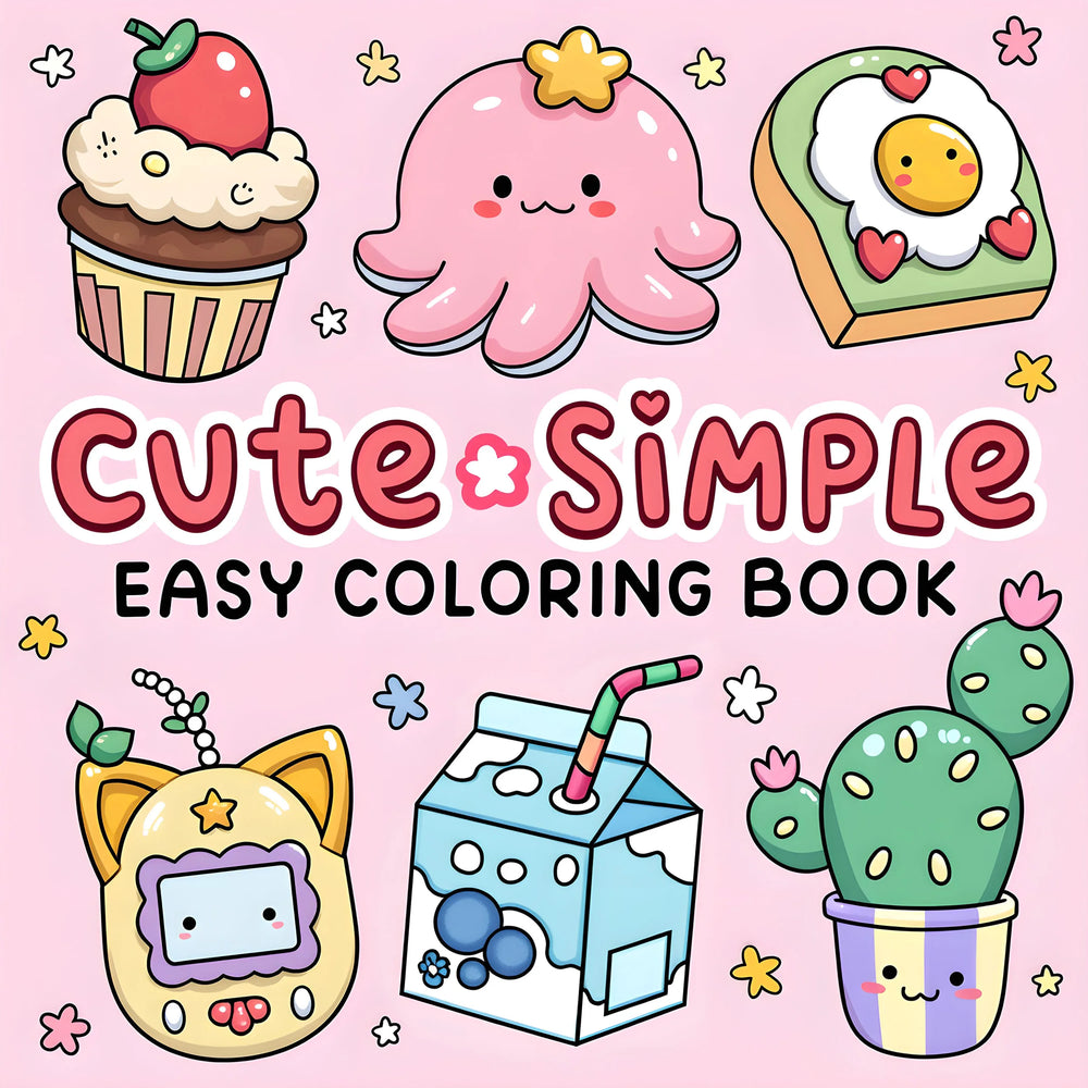 Kolorowanka Cute & Simple dla Dorosłych | Atelier Querto