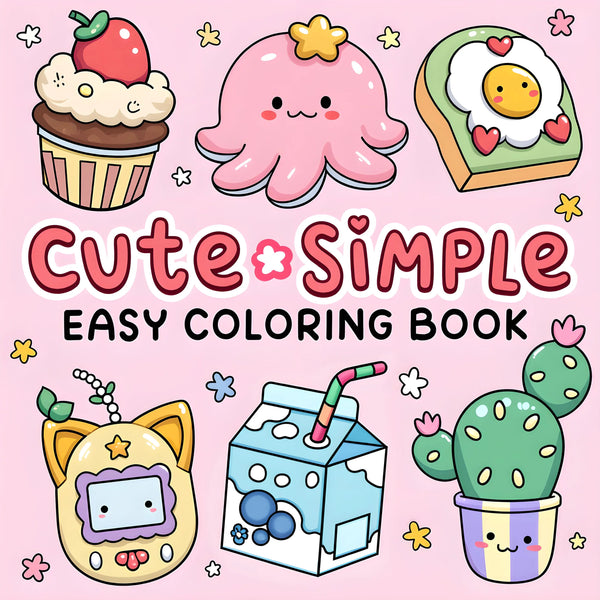 Kolorowanka Cute & Simple dla Dorosłych | Atelier Querto