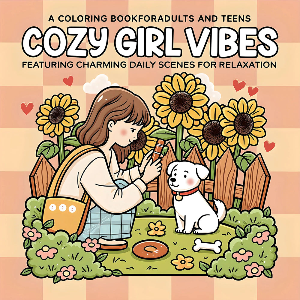 Kolorowanka Antystresowa Cozy Girl Vibes | Atelier Querto